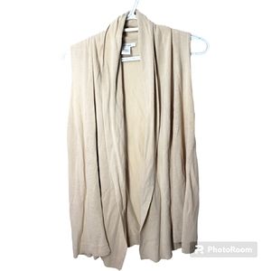 Vintage Joan vass linen blend cardigan sz xs-m